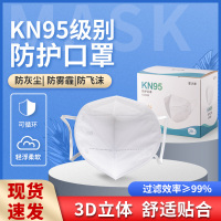 霍达康品牌KN95成人防护口罩 一次性透气防雾霾四层 过滤效率≥95%(20片)02