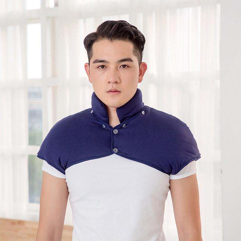 男士护肩保暖夏季防寒保暖睡觉坎肩加厚中老年纯棉护颈椎肩膀坎肩