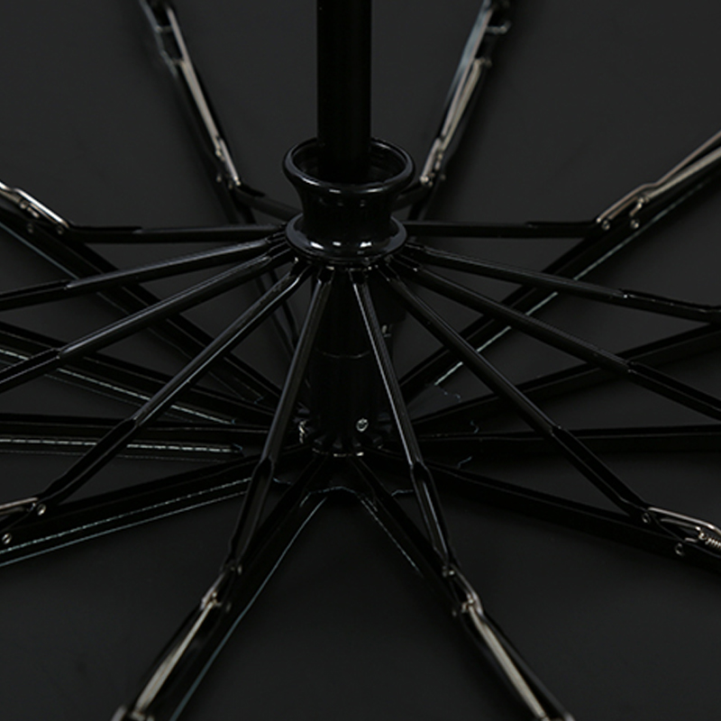 三极户外(Tri-Polar) TP7033全自动三折12骨双层黑胶 星空黑 伞高清大图