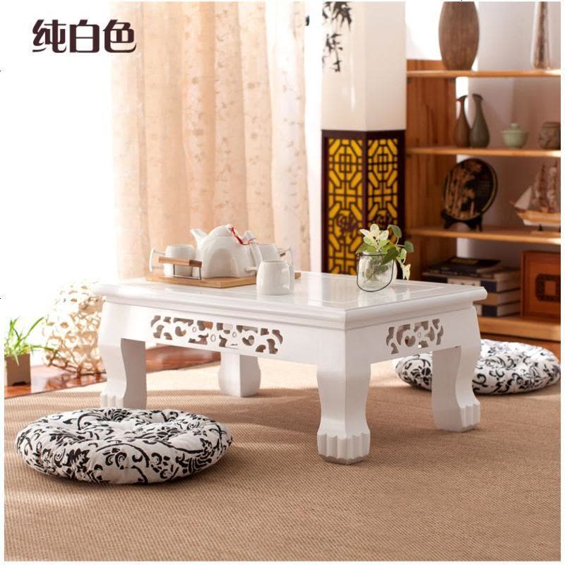 欧式飘窗桌子现代简约小茶几日式榻榻米地台矮桌实木阳台炕桌图片