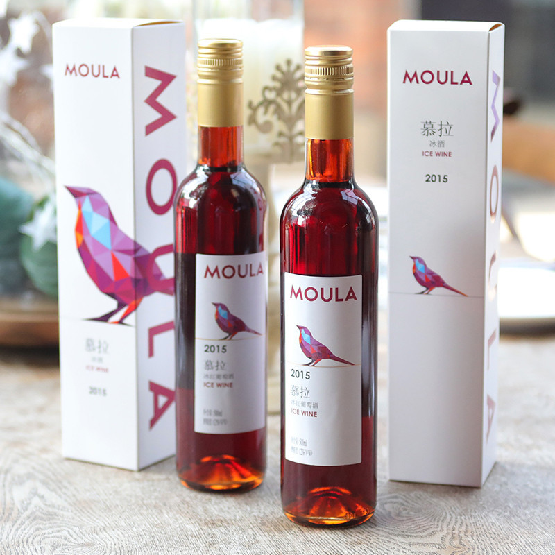 慕拉(MOULA)冰红葡萄酒冰酒甜酒赤霞珠甜型国产佳酿葡萄酒 500ml/瓶*1支