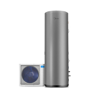 美的（Midea）空气能热水器家用200升KF66/200L-MH(E2)蓝钻内胆速热型分体机热泵适合3-4人防漏电