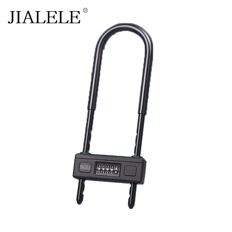 JIALELE U型密码锁 5轮锁 把高清大图