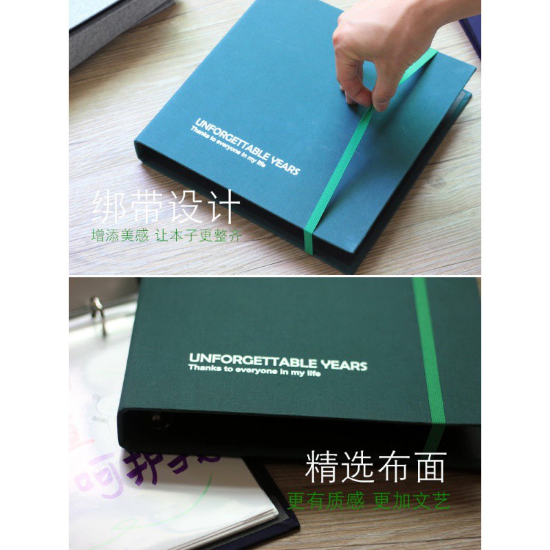 网红手绘本子生日diy相册自制空白涂鸦创意纪念册送男朋友 三维工匠 藏蓝-一起变老[送礼包+8画板]加礼品袋高清大图