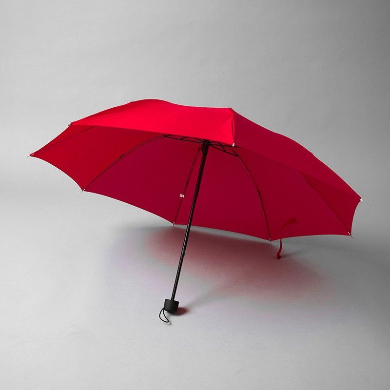 红伞结婚大红色折叠雨伞婚礼新娘女方出嫁陪嫁三折伞创意婚庆用品