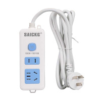 SAICKG SCC8-10010D 一位5孔 一位2孔 1.8M 2500W 插排（单位：个）蓝白