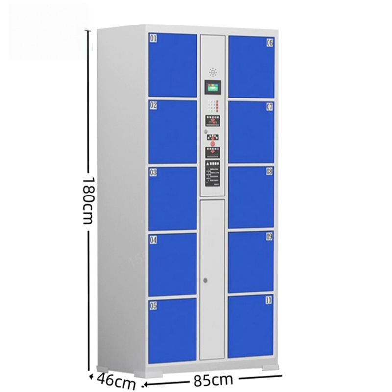 智叶舟智能储物柜红外条码10门850*460*1800mm台高清大图