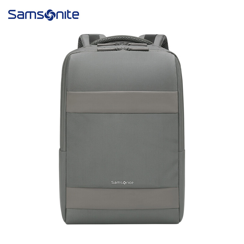 新秀丽（Samsonite）双肩包电脑包男士商务背包旅行包苹果联想笔记本电脑包15.6英寸 TX5 灰色TX5*08001