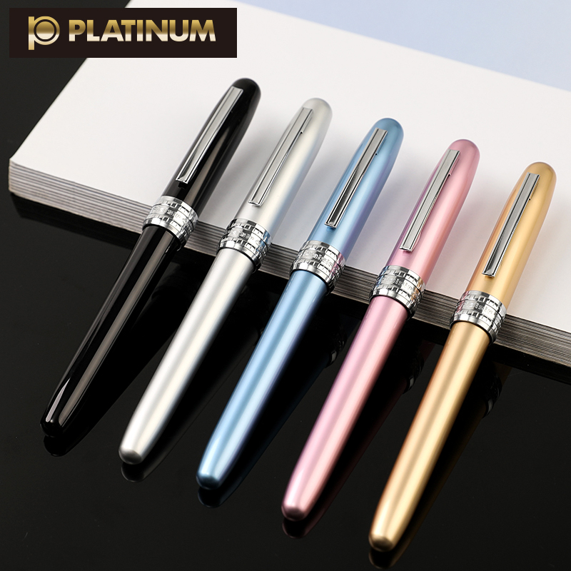 白金(PLATINUM)PGB-1000彩色钢笔男女书写练字笔F尖墨水笔单支