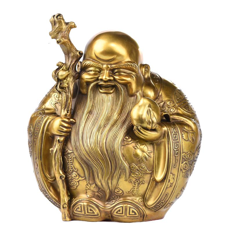美帮汇铜寿星摆件 寿星公寿星婆祝寿贺寿送老人送长辈生日高清大图