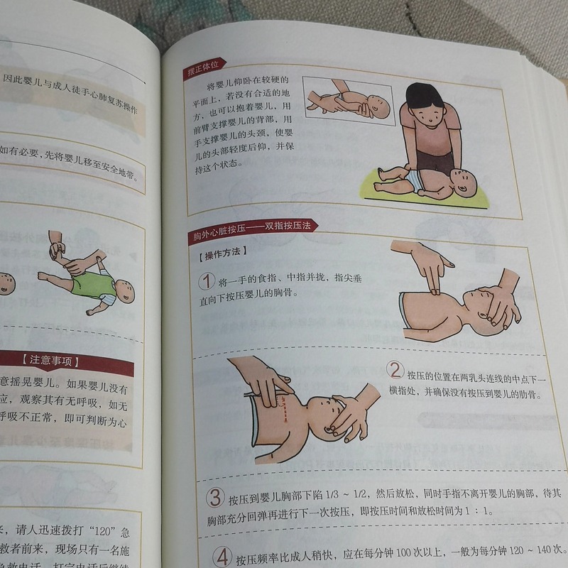 [全2册 ]家庭急救手册+儿童急救手册 [正版]儿童急救手册+家庭急救手册医学急救知识安全防范科普百科大全危险救护生活基高清大图