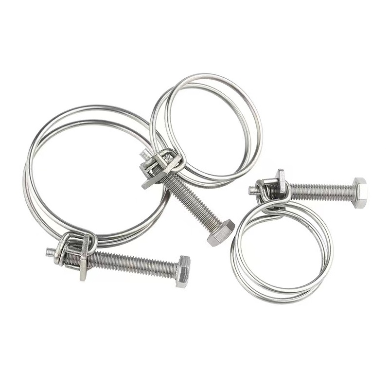 伟鹏双兴 不锈钢双钢丝喉箍卡箍管卡 30-34mm 个高清大图