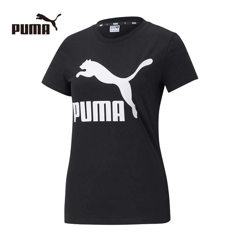 PUMA彪马官方正品 新款女子休闲印花圆领短袖T恤Classics Logo Tee 53228101高清大图