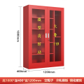 迅众 对开门180CM消防柜微型消防站消防器材全套应急物资柜室内外建筑工地灭火器消防器材柜应急物资展示柜 对开门180CM（不含器材）