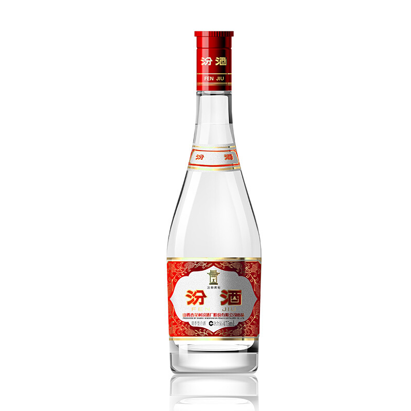 汾酒 白酒 红盖玻汾 清香型 白酒 42度 475ml*6瓶