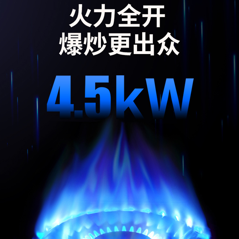 樱雪(INSE)4.5KW猛火防爆黑晶钢化玻璃大面板燃气灶单眼灶台式嵌入式煤气灶灶具家用Q1910(B)天然气单灶