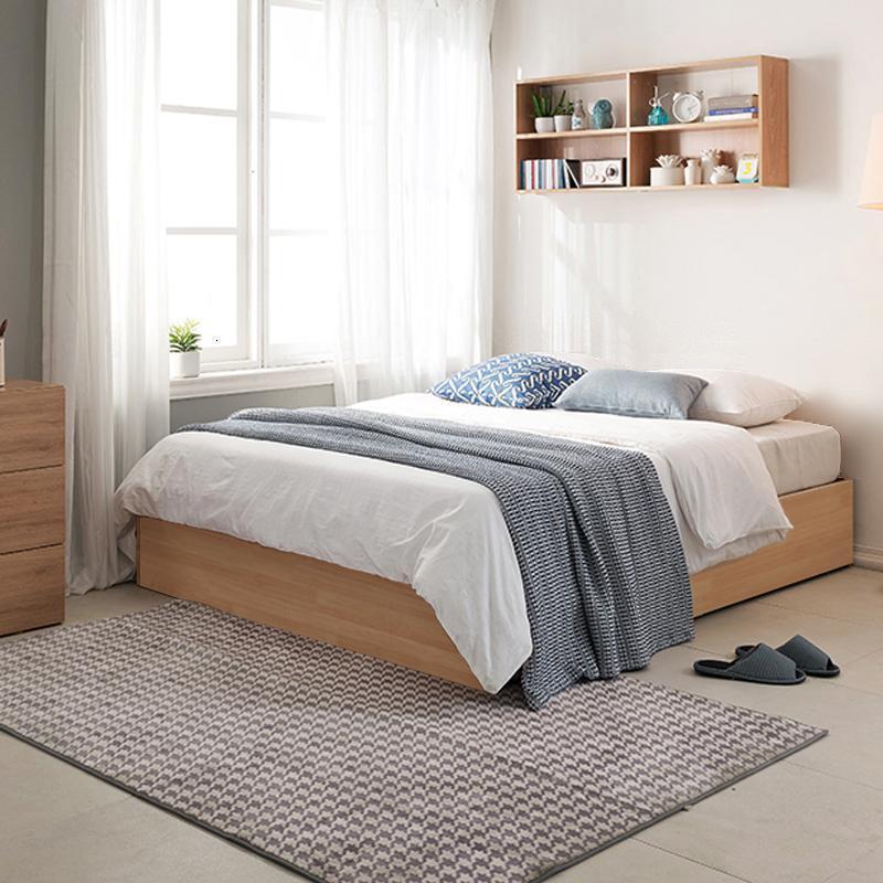 森美人北欧矮床落地床小户型阁楼全实木榻榻米床日式无床头公寓民宿