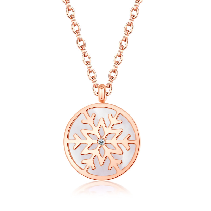 佐卡伊雪花钻石项链c00629