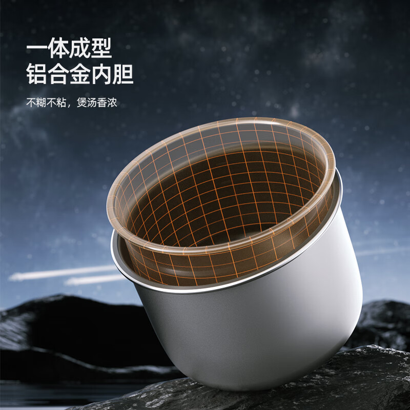 龙的(Longde)LD-YL4080电压力锅智能预约家用保温煲汤煮粥多功能面板高清大图