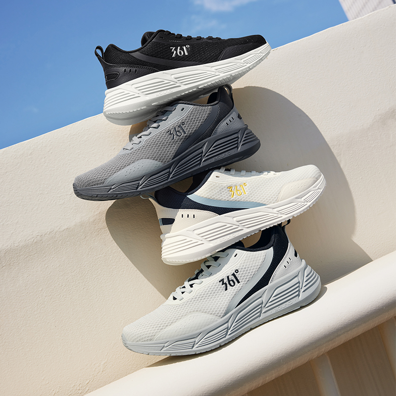 361°男鞋运动鞋新款网面透气轻便跑鞋减震跑步鞋舒适网鞋高清大图