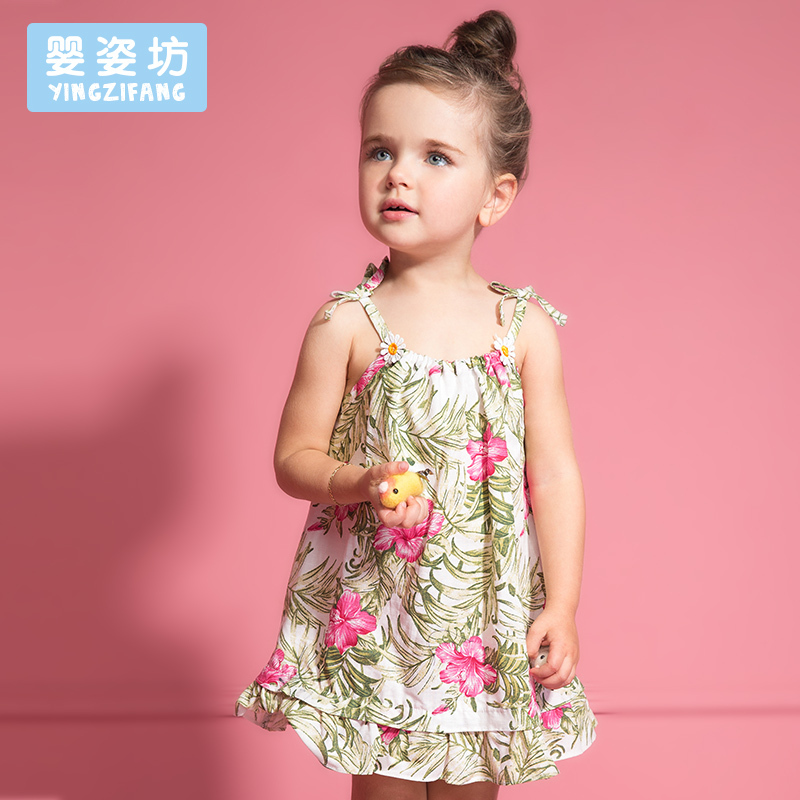 女童米白公主裙