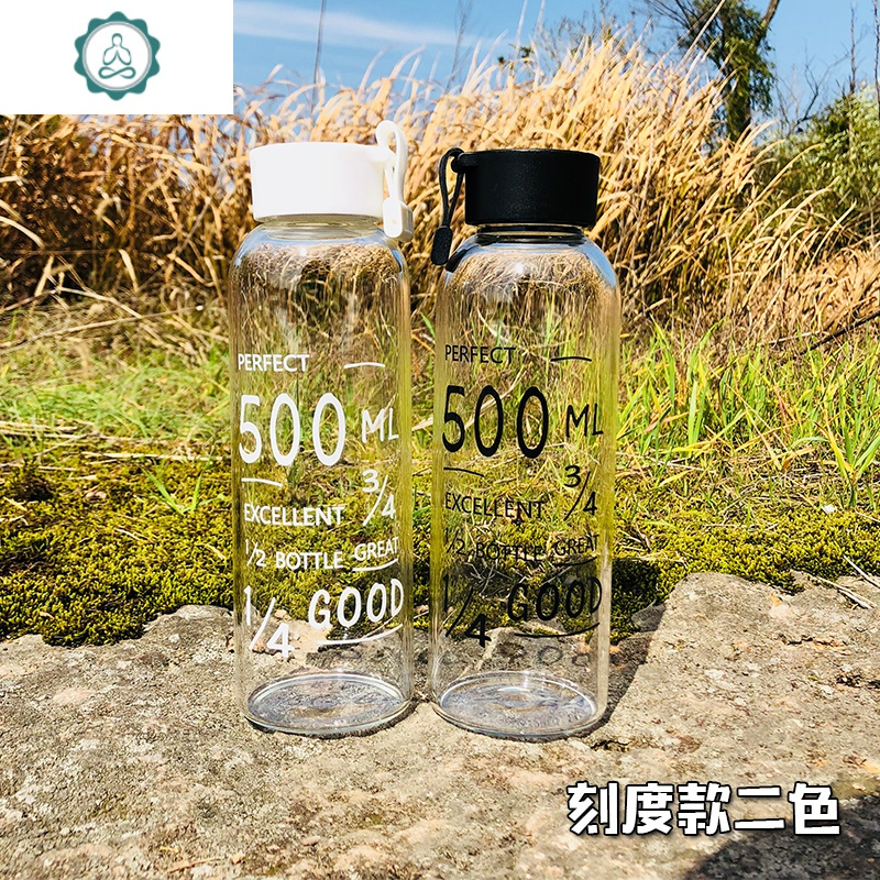 韩版潮牌单层隔热可爱卡携情侣男女学生个性随行玻璃杯