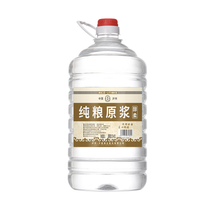 [MN]泸旗高粱酒泡酒白酒 52度5000ml桶装散酒 高度浓香型粮食酒 四川泸州酒厂直供 52度纯粮原浆[醇柔升级版]高清大图