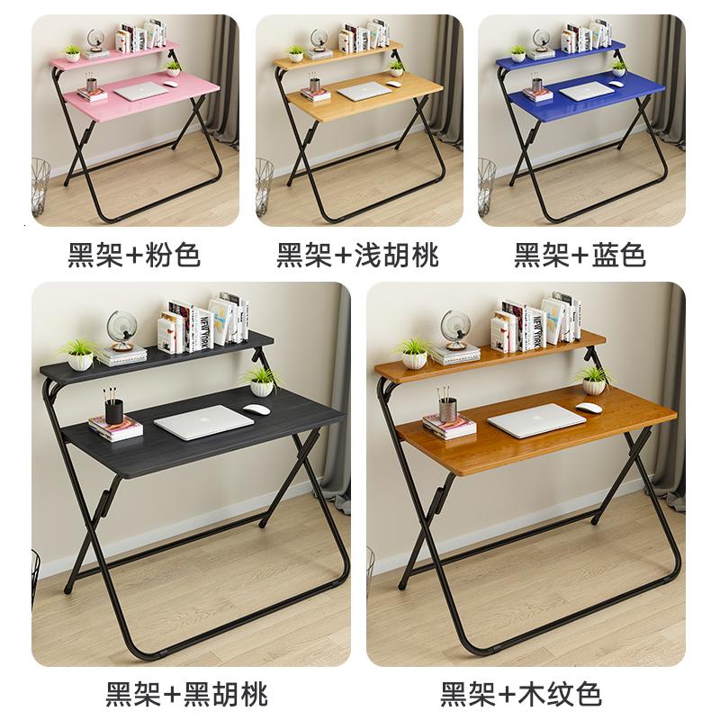 可折叠电脑桌台式现代简约简易写字桌卧室办公家用学生书桌小桌子高清大图