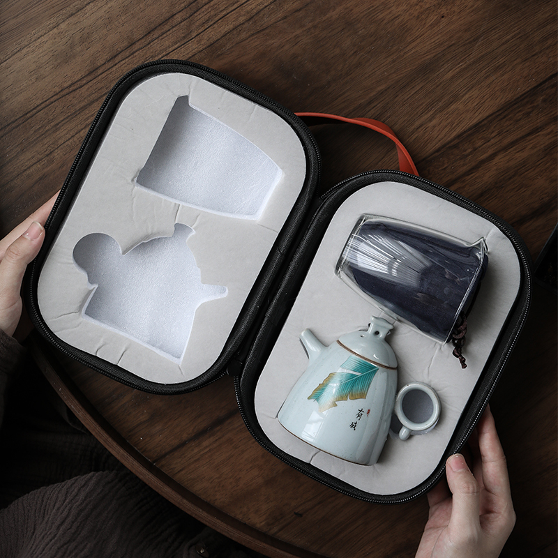 苏氏陶瓷 SUSHI CERAMICS 旅行功夫茶具芭蕉快客杯便携装