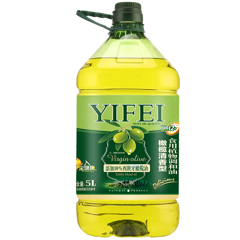 逸飞 添加10%初榨橄榄食用调和油5L食用油