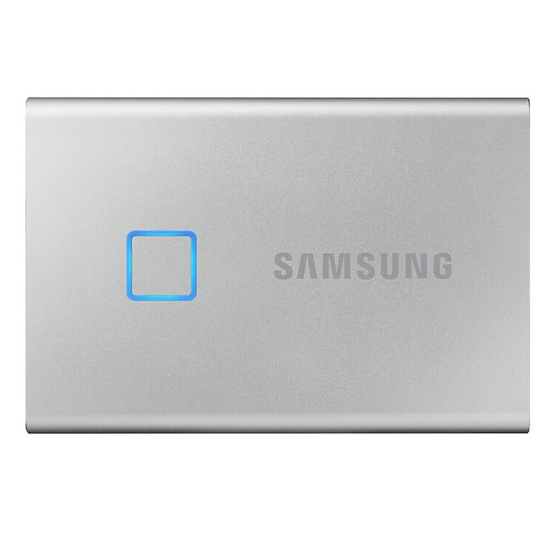 三星(SAMSUNG)T7 Touch时尚银 1T Type-c USB 3.2 移动固态硬盘(PSSD)MU-PC1T0S/WW