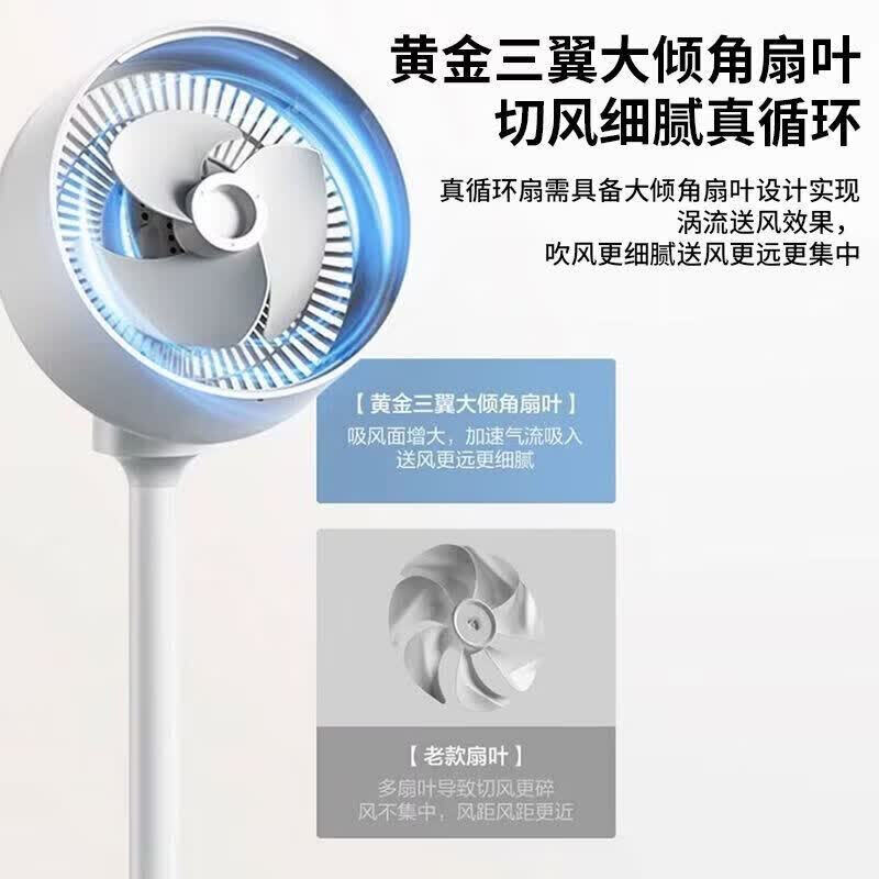 艾美特(AIRMATE)FA18-R2落地台式趴地三用遥控空气循环扇高颜值电风扇高清大图
