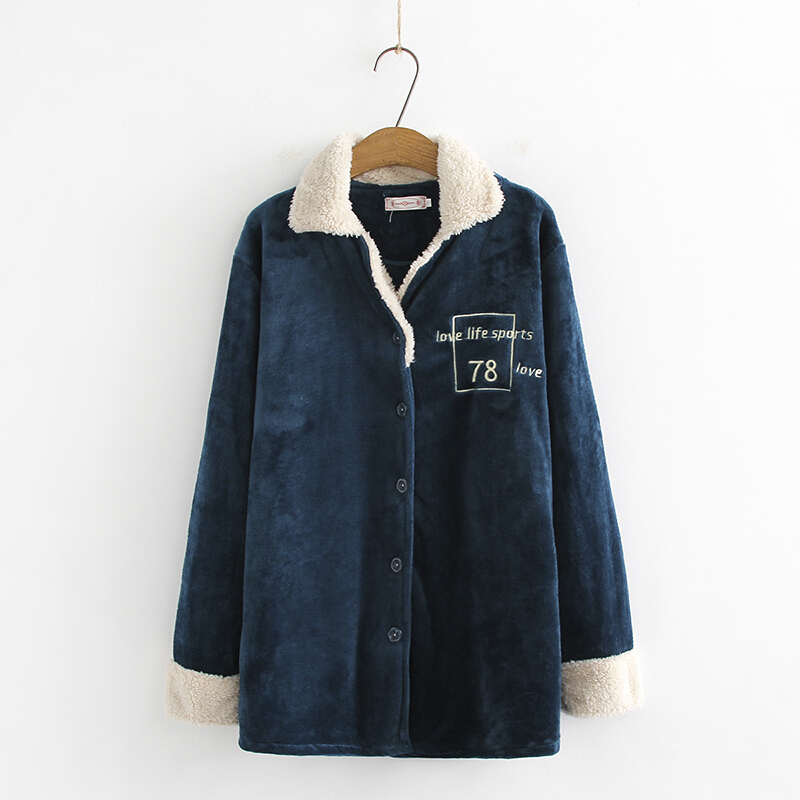 波迷娜(BOMINA)大码睡衣女200斤夏季款往季冬新款大码女装加肥加大胖mm珊瑚绒开衫睡裤睡衣服套装