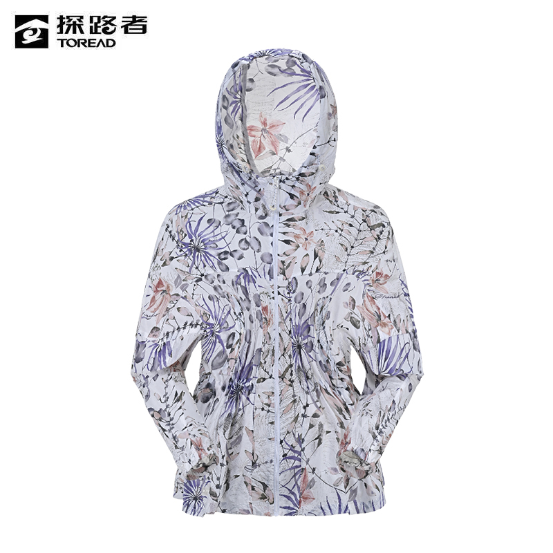 探路者 女式连帽皮肤衣 TAZZAM82274/件高清大图