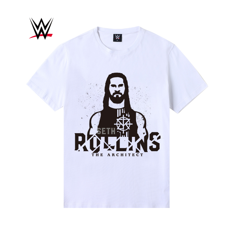 wwe潮牌2020春夏新品赛斯·罗林斯seth rollins圆领印花圆领短袖t恤