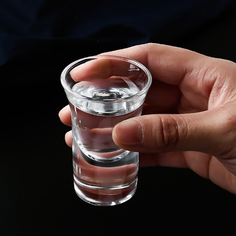 法耐(fanai)玻璃小酒杯白酒杯一口杯烈酒杯家用小号子弹杯酒盅喝酒杯