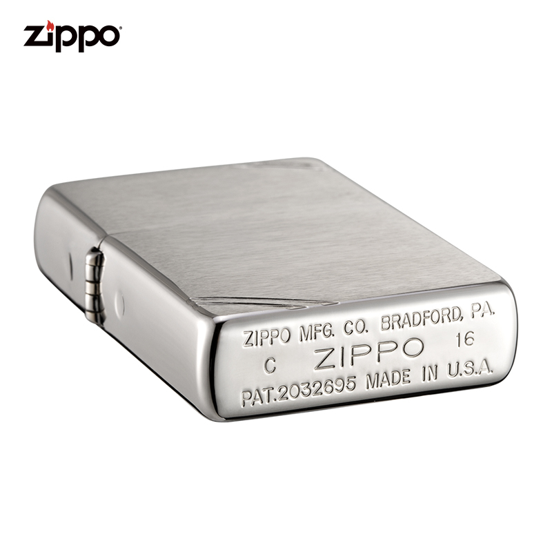 zippo芝宝打火机美国原装ZIPPO之宝防风煤油打火机古典切角沙子230-045109