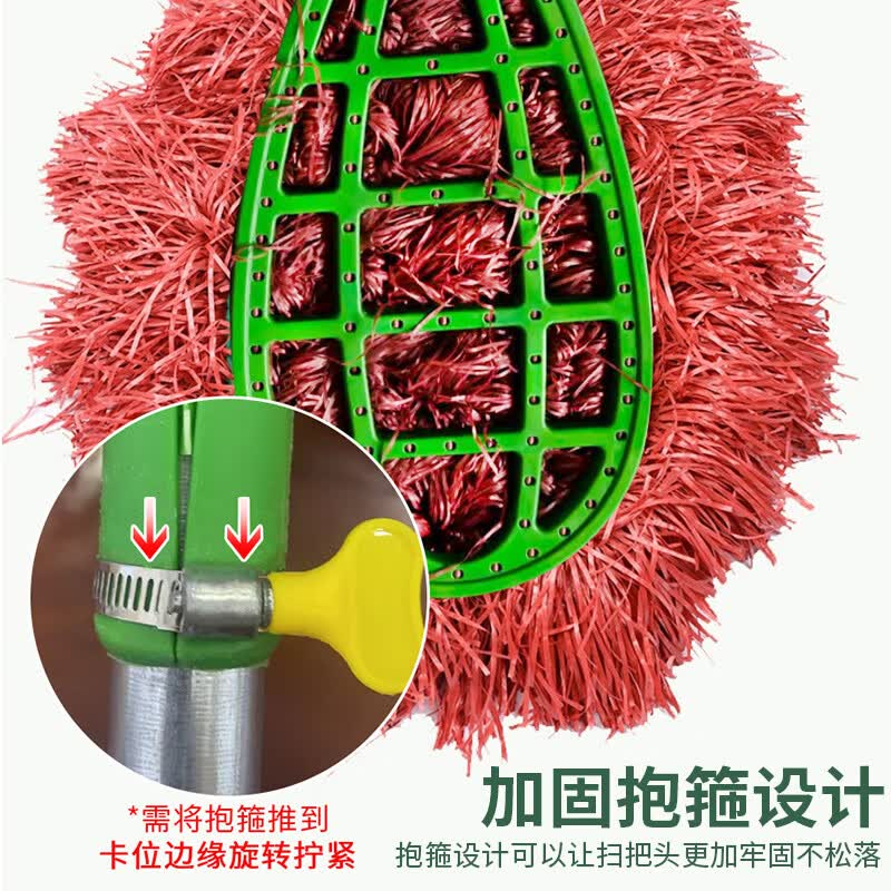 苏宁 虎牌 塑料丝毛竹扫把 大号高清大图