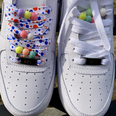 run fk颗粒鞋带跑步鞋鞋带空军一号鞋带aj鞋带潮 鸳鸯款120cm(送小珠