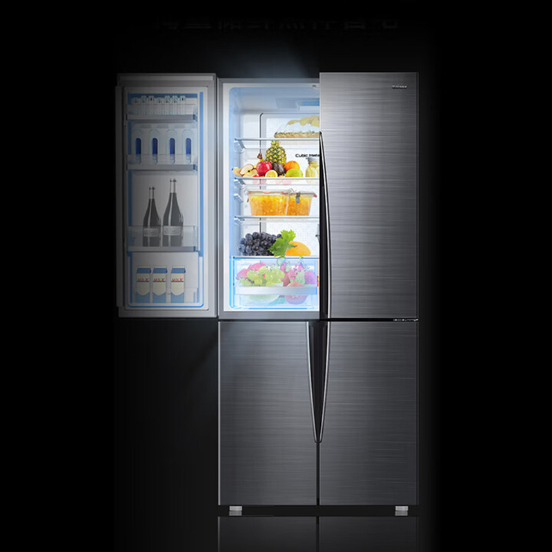 格兰仕(Galanz)电冰箱 政府补贴470L风冷无霜十字对开门冰箱 家庭超大容量分区精储BCD-470WTEH极光银高清大图