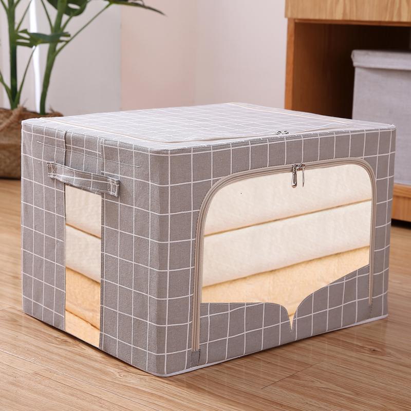 棉柜装衣服收纳箱布艺有盖折叠储物盒衣物收纳收纳箱子