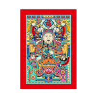 福人福地伴手礼财神门神门贴纸过年装饰春节画像年画墙贴画高档新款国风 增福财神（33x47cm）
