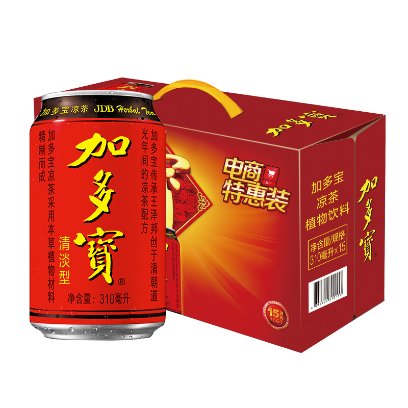 加多宝凉茶凉茶310ml*15罐 箱装 茶饮料（新老包装交替发货）高清大图