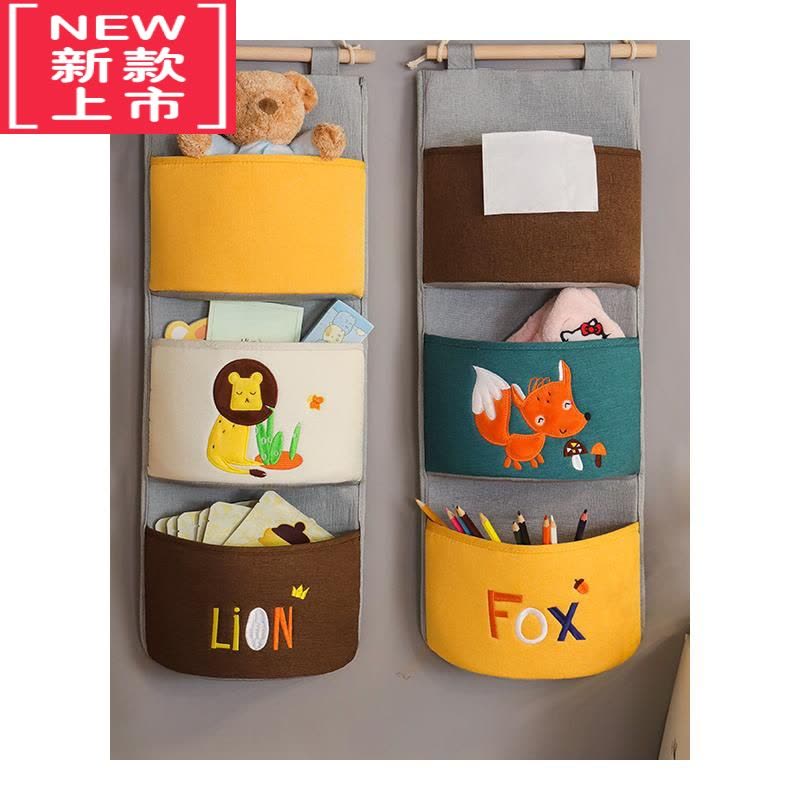 可莉允挂墙收纳袋挂袋 宿舍房间置物袋壁挂袋子墙挂式门后床头墙上布袋图片