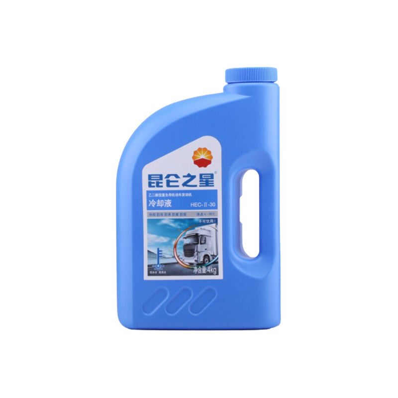 中石油 昆仑 润滑油防冻液冷却液-30° HEC-II-30KLDZ 防冻液冷却液-30° 浅绿色(4kg)