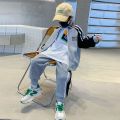 童装男童秋装套装新款洋气运动男孩中大儿童衣服潮 130建议身高120-130CM 灰色套装