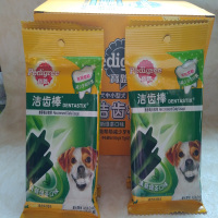 宝路成犬中小型犬洁齿棒清新绿茶宠物零食75g