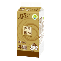 清风原木金装抽纸家用纸巾卫生纸批发餐巾面巾纸抽1提家庭装包邮
