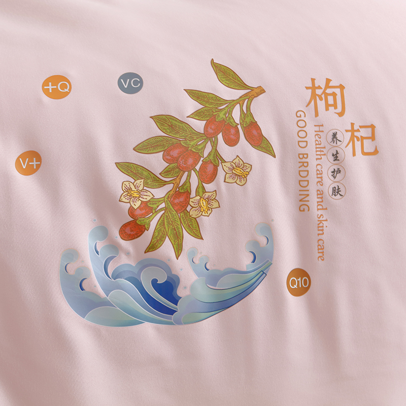 枸杞养生护肤被高清大图