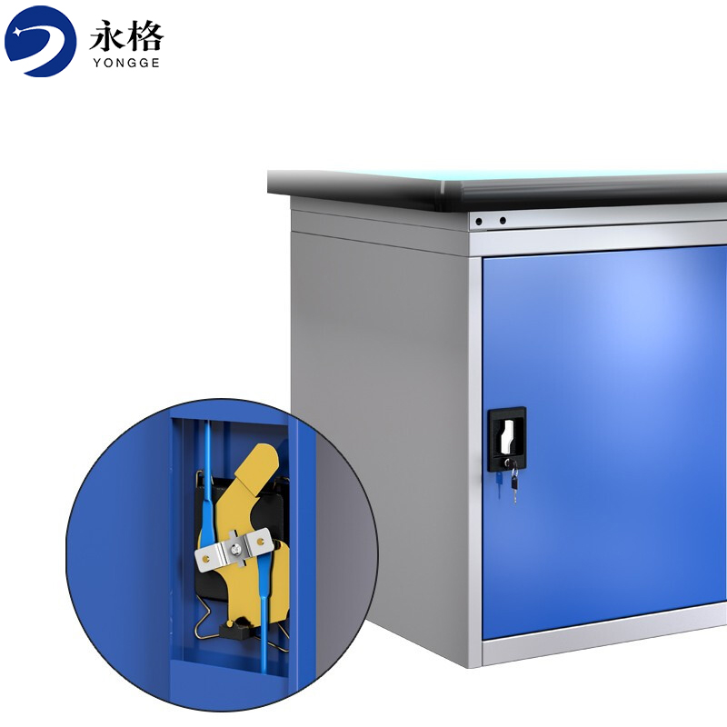 永格静电工作台电子维修桌实验室试验台流水线操作台 1.8米1抽1门+4抽高清大图